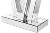 Elegant Decor MF91014 47 inch Rectangle Crystal Console Table in Clear Mirror Finish