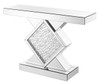 Elegant Decor MF91004 47 inch Rectangle Crystal Console Table in Clear Mirror Finish