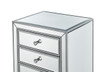 ELEGANT DECOR MF72047 Lingerie Chest 7 drawers 18in. W x 15in. D x 42in. H in antique silver paint