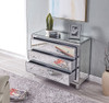 Elegant Decor MF72019 Chest 3 drawers 40in. W x 16in. D x 32in. H in antique silver paint