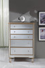 ELEGANT DECOR MF6-1126G 5 Drawer Cabinet 33 in. x 16 in. x 49 in. in Gold paint