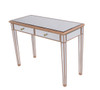ELEGANT DECOR MF6-1106G 2 Drawers Dressing table 42 in. x 18 in. x 31 in. in Gold paint