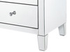 Elegant Decor MF6-1051 5 Drawer Chest 24 in x 18 in x 45 in.in clear mirror