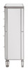 ELEGANT DECOR MF6-1026S 5 Drawer Cabinet 33 in. x 16 in. x 49 in. in Silver paint