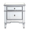 Elegant Decor MF6-1016S 1 Door Cabinet 24 in. x 16 in. x 27 in. in silver paint