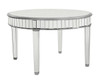 Elegant Decor MF6-1008S Round Dining Table 48 in. x 30 in. in silver paint