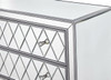 Elegant Decor MF72045 Nightstand 2 drawers 34in. W x 16in. D x 34in. H in antique silver paint