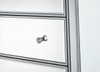 Elegant Decor MF72026 Chest 5 drawers 34in. W x 16in. D x 48in. H in antique silver paint