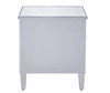 ELEGANT DECOR MF72020 Nightstand 2 doors 24in. W x 16in. D x 26in. H in antique silver paint ELEGANT DECOR MF72020 Nightstand 2 doors 24in. W x 16in. D x 26in. H in antique silver paint