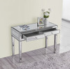 ELEGANT DECOR MF72006  Desk 42in. W x 18in. D x 30in. H in antique silver paint