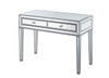 ELEGANT DECOR MF72006  Desk 42in. W x 18in. D x 30in. H in antique silver paint