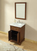 ELEGANT DECOR VF15024TK 24 In. Single Bathroom Vanity Set In Teak ELEGANT DECOR VF15024TK 24 In. Single Bathroom Vanity Set In Teak
