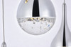 Elegant Lighting 3809D24C Amherst Collection LED 9-light chandelier 24in x 9in chrome finish