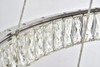 Elegant Lighting 3503G3LC Monroe Integrated LED chip light Chrome Chandelier Clear Royal Cut Crystal