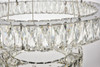 Elegant Lighting 3503G24C Monroe Integrated LED chip light Chrome Chandelier Clear Royal Cut Crystal