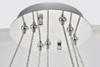 Elegant Lighting 3503G24C Monroe Integrated LED chip light Chrome Chandelier Clear Royal Cut Crystal