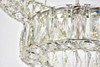 Elegant Lighting 3503G18C Monroe Integrated LED chip light Chrome Pendant Clear Royal Cut Crystal