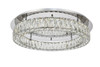 ELEGANT LIGHTING Value 3503F26C Monroe LED light Chrome Flush Mount Clear Royal Cut Crystal