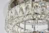 ELEGANT LIGHTING Value 3503F18L2C Monroe LED light Chrome Flush Mount Clear Royal Cut Crystal