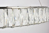 Elegant Lighting 3503D31C Monroe Integrated LED chip light Chrome Chandelier Clear Royal Cut Crystal