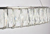 Elegant Lighting 3503D31C Monroe Integrated LED chip light Chrome Chandelier Clear Royal Cut Crystal