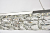 Elegant Lighting 3501D48C Valetta Integrated LED chip light Chrome Chandelier Clear Royal Cut Crystal