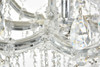 ELEGANT LIGHTING 2803G120C/RC  Maria Theresa 84 light Chrome Chandelier with clear tear drop crystals Clear Royal Cut Crystal