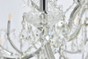 ELEGANT LIGHTING 2800G120C/RC  Maria Theresa 84 light Chrome Chandelier Clear Royal Cut Crystal