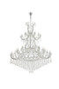 ELEGANT LIGHTING 2800G120C/RC  Maria Theresa 84 light Chrome Chandelier Clear Royal Cut Crystal