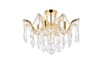 ELEGANT LIGHTING Value 2800F18G/RC  Maria Theresa 4 light Gold Flush Mount Clear Royal Cut Crystal