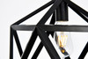 Living District LDPD2110 Redmond Collection Pendant D13.0'' H14.6 Lt:1 Black Finish