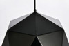 Living District LDPD2081 Arden Collection Pendant D15.0'' H9.6 Lt:1 Black and Gold Finish