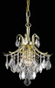 Living District LD8100D12G Amelia Collection Pendant D12in H15in Lt:3 Gold finish