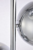 Living District LD6160C Eclipse 3 Lights Chrome Floor Lamp With Frosted White Glass Living District LD6160C Eclipse 3 Lights Chrome Floor Lamp With Frosted White Glass