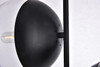 Living District LD6117BK Eclipse 2 Lights Black Pendant With Clear Glass