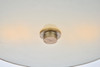 Living District LD6023 Hazen 2 light 12 inch Vintage Silver flush mount