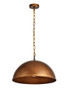 Living District LD6013D20BR Merce Collection Pendant D20 H12.75 Lt:1 Manual Brass Finish