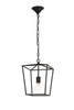 Living District LD6008D9BK Maddox Collection Pendant D9.75 H14.5 Lt:1 Black Finish