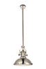 Living District LD5001D13PN Eamon Collection Pendant D13 H13.3 Lt:1 polished Nickel Finish