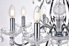 Living District LD4005D26C Voltaire Collection Chandelier D26 H25 Lt:8 Chrome Finish