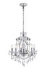 Living District LD4005D22C Voltaire Collection Chandelier D22 H22 Lt:5 Chrome Finish