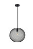 Living District LD2251BK Keller 1 Light Black Pendant