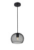 Living District LD2248BK Keller 1 Light Black Pendant