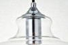 Living District LD2246C Destry 1 Light Chrome Pendant With Clear Glass