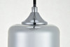 Living District LD2240C Ashwell 1 Light Chrome Pendant With Clear Glass