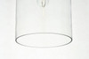 Living District LD2240C Ashwell 1 Light Chrome Pendant With Clear Glass