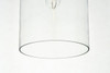 Living District LD2240C Ashwell 1 Light Chrome Pendant With Clear Glass