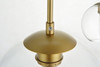 Living District LD2236BR Baxter 3 Lights Brass Pendant With Clear Glass