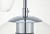 Living District LD2228C Baxter 5 Lights Chrome Pendant With Clear Glass