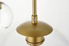 Living District LD2228BR Baxter 5 Lights Brass Pendant With Clear Glass